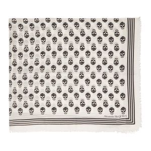 Alexander McQueen silk skull scarf